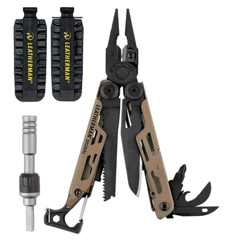 Набір Мультитул Leatherman Signal Coyote Standard + Тремтіння Leatherman 931030 + Комплект біт Bit Kit 2 половини