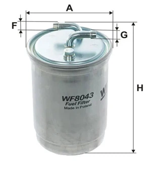 Фильтр топливный (PP 838) WIX FILTERS WF8043 WIX Filters (WF8043)