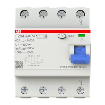 Автоматический выключатель дифференциального тока ABB F204 A-40/0.03 AP-R / 4P / Тип A / 30мА / 40A Б/В k1