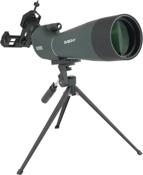 Підзорна труба зі штативом Svbony SV28A 20-60x80 Чорно-зелена (100919039) - Б/В