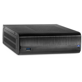 Корпус Inter-Tech JX-500 / Без БП / Mini-ITX / USB 3.0 / VESA-mount / Черный (101640661) - Уценка