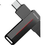 Флеш память USB Lenovo ERAZER F502 MAX 32GB USB 3.2 Gen1 + Type-C Grey