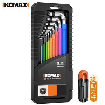 Набор шестигранных ключей KOMAX, универсальный звездообразный ключ, шестигранная отвертка, удлиненный шестигранный инструмент.