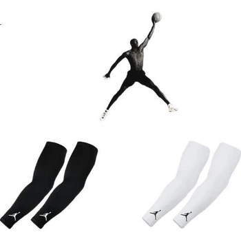 Нарукавники NIKE AJ солнцезащитные для мужчин/женщин тонкие дышащие, для бега, JKS04101, белые, LX