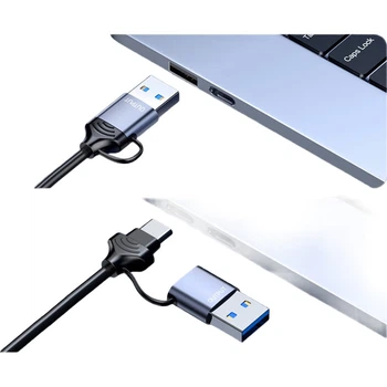 Відеокарта BIAZE HDMI, вхід високої чіткості 4K, сумісна з Switch/NS/PS5/4, для ігрових телефонів та камер, пряма трансляція та запис, пристрій захоплення з двома виходами USB/Type-C для комп'ютера