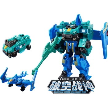 AULDEY Quantum Team Трансформирующийся робот Flash Change Combination Mecha Breakthrough War God Детская игрушка, подарок на день рождения для мальчиков