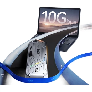 Корпус внешний EAGET для SSD M.2 NVMe, алюминиевый, Type-C 3.2