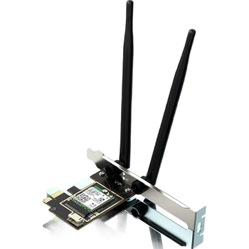 Мережева карта EDUP EP-AX200LS Intel AX200 PCIe Wi-Fi 6 3000 Мбіт/с Bluetooth 5.2
