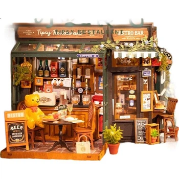 Конструктор RoLife Robotime DIY Tipsy Restaurant 200 деталей