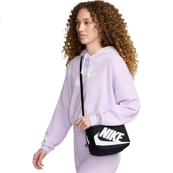 Сумка через плече/сумка через плече NIKE, унісекс сумка-коробка для взуття, повсякденна сумка NIKE FN3059-010, чорно-білий колір, один розмір