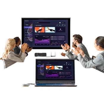Беспроводное устройство зеркального отображения экрана Shengwei HDMI корпоративного класса, для конференц-связи в высоком разрешении, передатчик с ноутбука на проектор, дальность действия 50 метров, DHD0007G