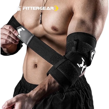 Налокітник FITTER GEAR для фітнесу для чоловіків, компресійний налокітник для важкої атлетики, професійний бандаж для підтримки суглобів для силових тренувань