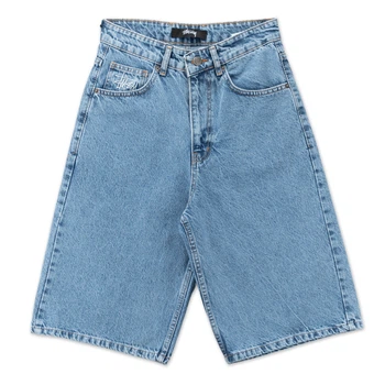 Чоловічі широкі джинсові шорти Stussy блакитні 32(Р) (1027-438)