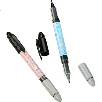 PILOT Instant Pen New Fiber швидковисихаюча м'яка ручка, для каліграфії, малий звичайний шрифт, серія Sanrio LSVS-FDMS23, M-Bite, чорна