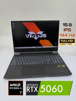 Ноутбук HP Victus 15 (Ryzen AI 7 350 / RTX 5060 8GB / 16GB RAM / SSD 512GB / 144 Гц) - Б/У