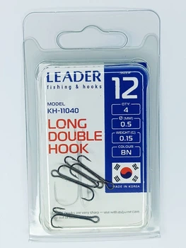 Двійник Leader LONG DOUBLE №12 (4 hooks)