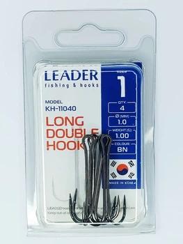 Двійник Leader LONG DOUBLE № 1 (4 hooks)