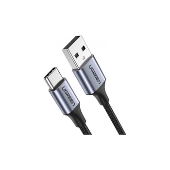 Дата кабель USB 2.0 AM to USB-C 0.25m 3A aluminum braid nickel plating Ugreen (ek20359)