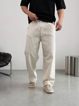 Чоловічі джинси baggy з бавовни з еластаном білий L RT6408