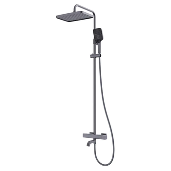 Душевая колонна с термостатическим смесителем Koer KB-57038-07 3 функции (Цвет графит) (KR5962)