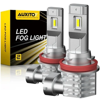 LED-лампы H8 AUXITO 6500K 60 Вт с CANBUS для автомобильного освещения, 2 шт