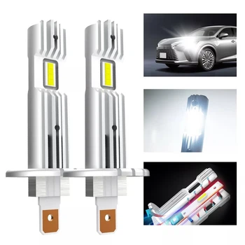 LED лампы H1 для авто с высокой яркостью и защитой IP68, 50 Вт
