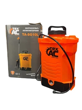 Опрыскиватель садовый аккумуляторный Tex.AC TA-SG10L 10 л с Li-Ion аккумулятором и телескопической штангой 45-85 см
