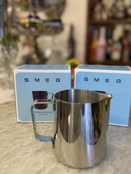 Молочник Smeg CMMJ01 нержавіюча сталь пітчер для молока ємність для латте 350 мл