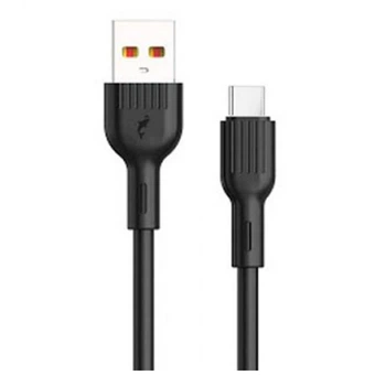 USB кабель SkyDolphin S03T, Type-C, 1.0 м., Черный - 315135