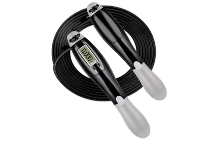 Скакалка скоростная EasyFit EF-1916-GY со счетчиком 2,8м Черно-серый