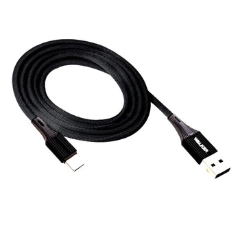 USB кабель WALKER C705, Type-C, 1.0 м., Черный - 314483