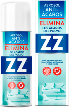 Spray na roztocza kurzu domowego Zz Aerosol Anti-Acaros Elimina 200 ml (8411125001001)