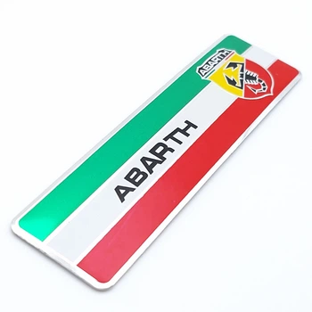 Эмблема алюминиевая Abarth Fiat 10,2*2,7 см