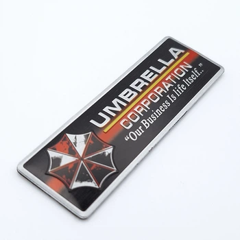 Эмблема алюминиевая Umbrella Corporation 7,0*2,2 см