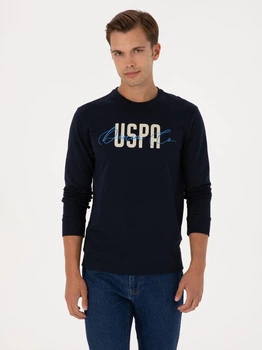 Свитшот мужской U.S. Polo Assn G081SZ082-000-2331724(Lacivert) XL Темно-синий с принтом (8683859420834)