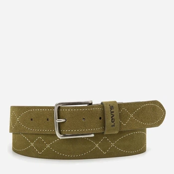 Ремень мужской из натуральной замши Levi`s 662348444 44 (130 см) Зеленый (1159862692)