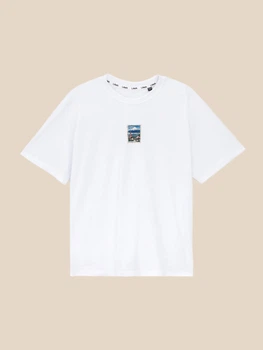 Футболка з принтом чоловіча LAWA P-MB02384 L Білий shop (2000999629631)