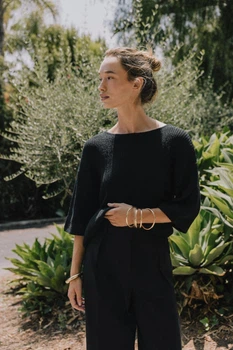Трикотажний топ-накидка з оздобленням Zara 8779/628 L Чорний (08779628800L)