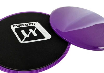 Диски-слайдери для ковзання (глайдингу) EasyFit фіолетові (пара)