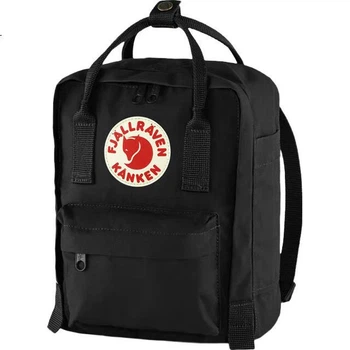 Женский рюкзак FJALLRAVEN, школьная сумка для студенток, модель 23561-550, черный, 7 л.
