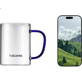 Стеклянные чашки Fuguang: стаканы для воды, чая, холодной воды, молока и пива, сока, термостойкие кружки, для дома и ресторанов.