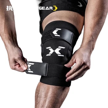 Наколенник FITTER GEAR для фитнеса для мужчин, компрессионный бандаж для ног для тренировок по приседаниям и тяжелой атлетике, защитное снаряжение.