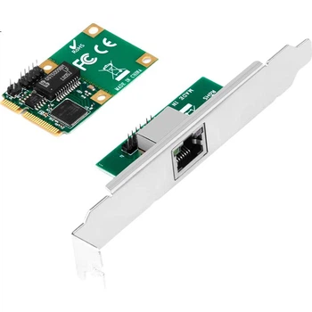 Сетевая карта MOGE MiniPCIe Gigabit Ethernet, с одним портом питания, для настольных компьютеров, на базе чипа Intel82574, сетевая карта MiniPCIe на RJ45, для серверов и систем промышленного управления MC4247.