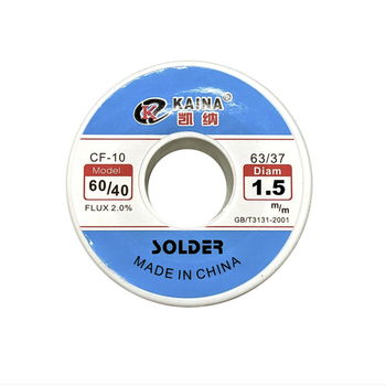 Припій з флюсом Kaina 1.5мм SOLDER CF-10 50г паяльна проволка Sn60Pb40