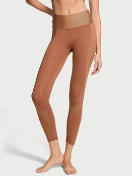 Спортивні легінси для фітнесу високі жіночі Victoria's Secret 568717802 S Коричневі (1159862753)