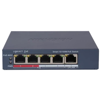 Коммутатор 5 портов управляемый Hikvision DS-3E1105P-EI/V2 POE