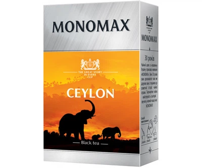 Чай черный Мономах Ceylon 90 г без добавок и ароматизаторов