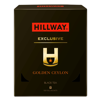 Чай чорний пакетований Hillway Exclusive Golden Ceylon 100 х 2 г байховий