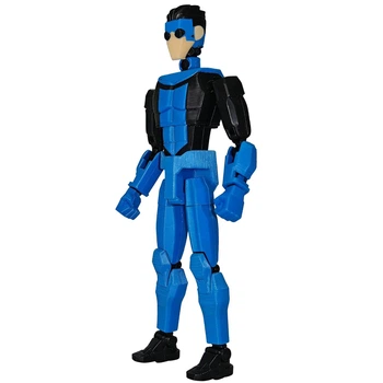 Іграшка Марк Грейсон у синьому костюмі Невразливий (Invincible) Збірна 3D модель для дітей (арт 15953)