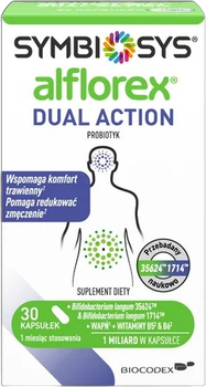 Дієтична добавка Biocodex Symbiosys Alflorex Dual Action 30 капсул (3583310000665)